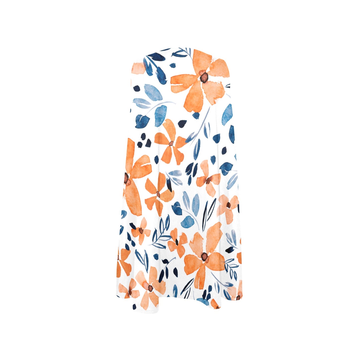Boho Floral Summer Sundress with Pockets, Sleeveless A-Line Casual Fit, Gift for Her XS–3XL