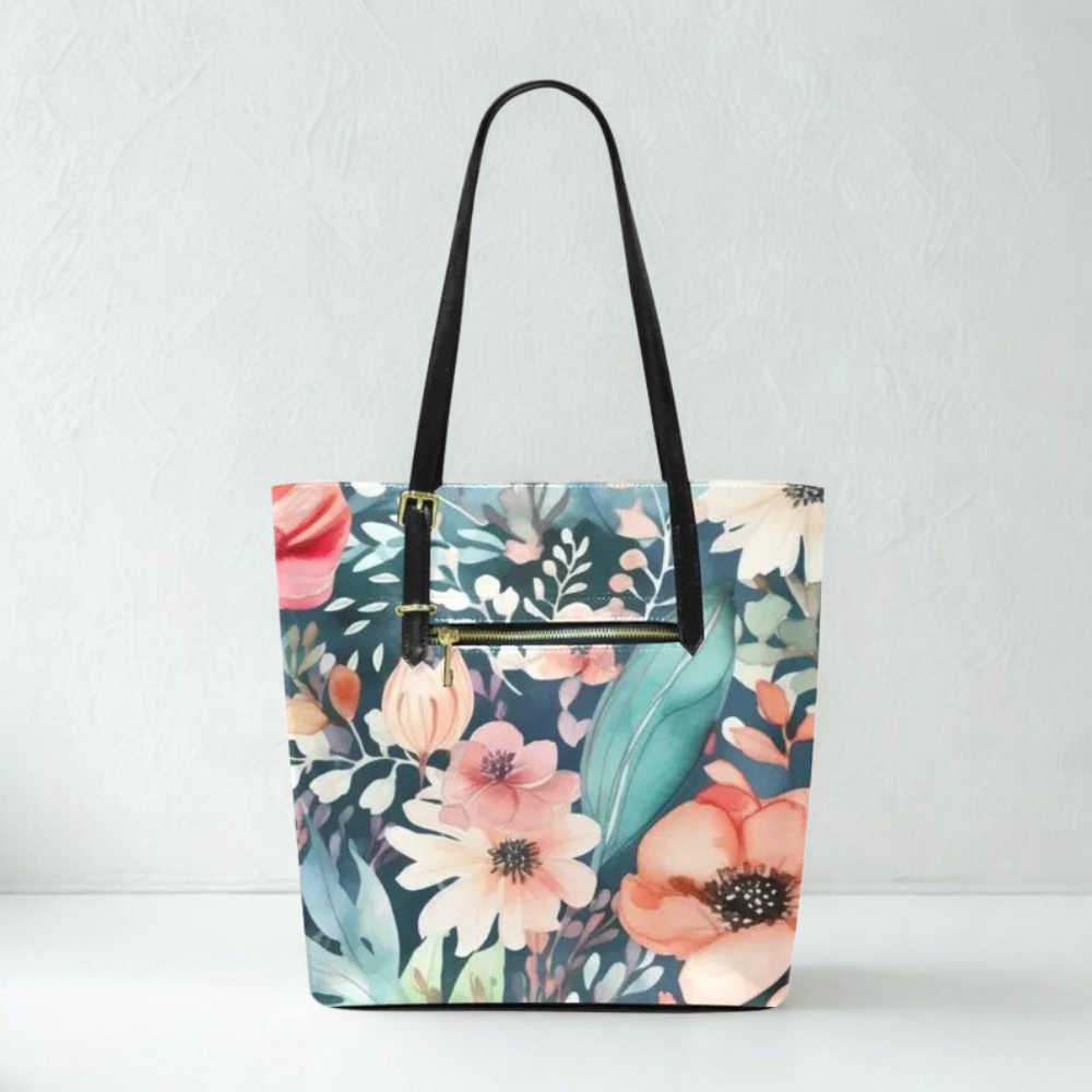 Matching Floral Tote Bag – Summer Purse to Pair with Boho Pocket Dress | Exclusive LunaïStyle Print